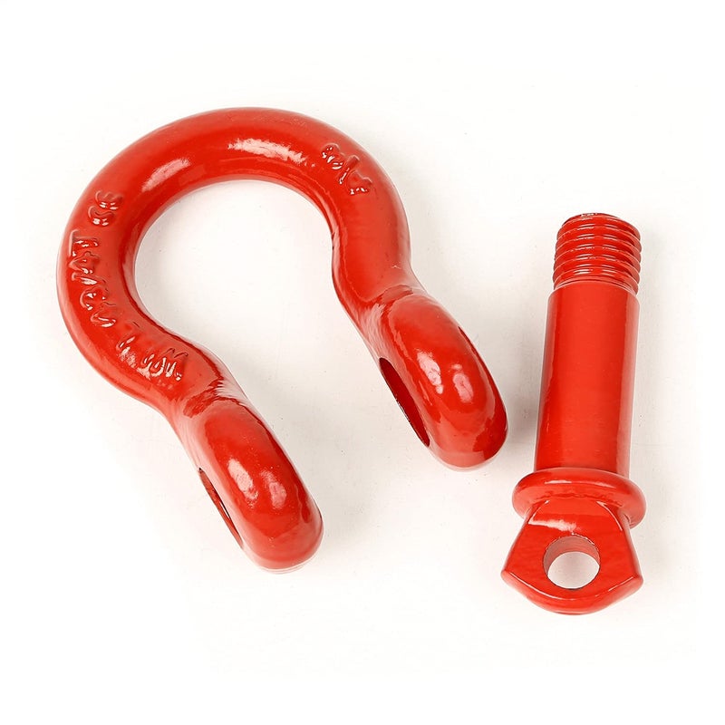 Rugged Ridge | D-Ring Shackle Kit, 3/4 inch, Red, Steel, Pair | 11235.08 - Image 3